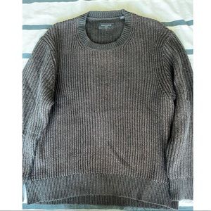 AllSaints Oversized Sweater size L. Black wool with reddish/brown undertones